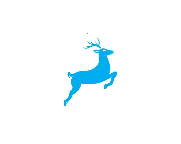 Plantilla de diseño de ilustración de renos — Vector de stock