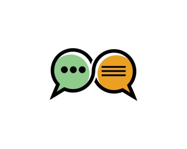 konuşma balonu sohbet iletişim illüstrasyon