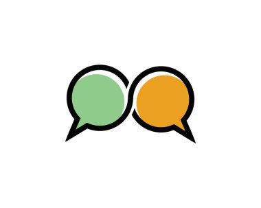 konuşma balonu sohbet iletişim illüstrasyon