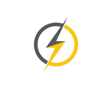 enerji ve elektrik illüstrasyon flaş gücü