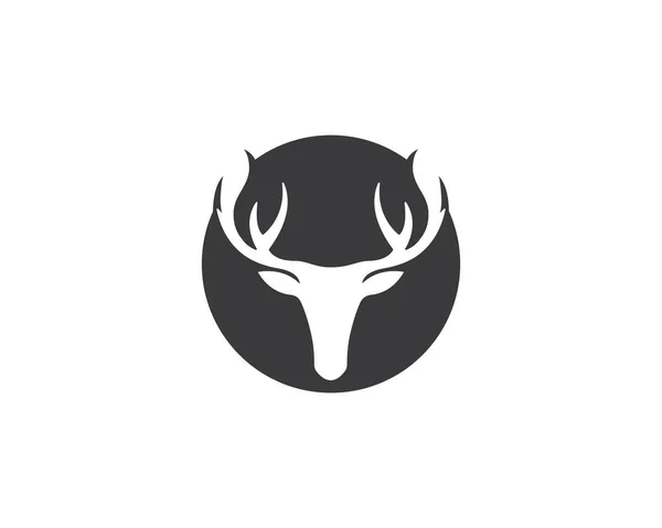 Reindeer illüstrasyon tasarım şablonu — Stok Vektör
