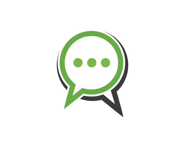 Voz burbuja chat comunicación ilustración — Vector de stock
