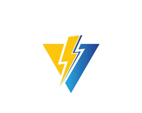 Poder de flash de energia e ilustração elétrica — Vetor de Stock