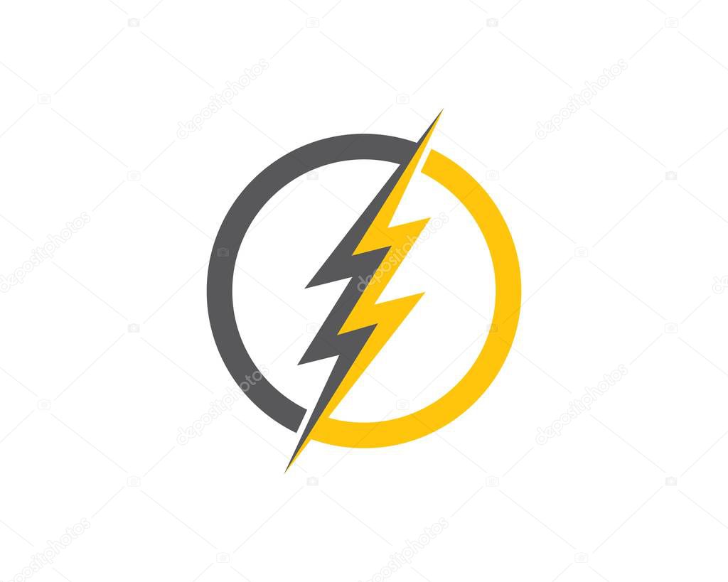 Flash power of energy and electric illustration design