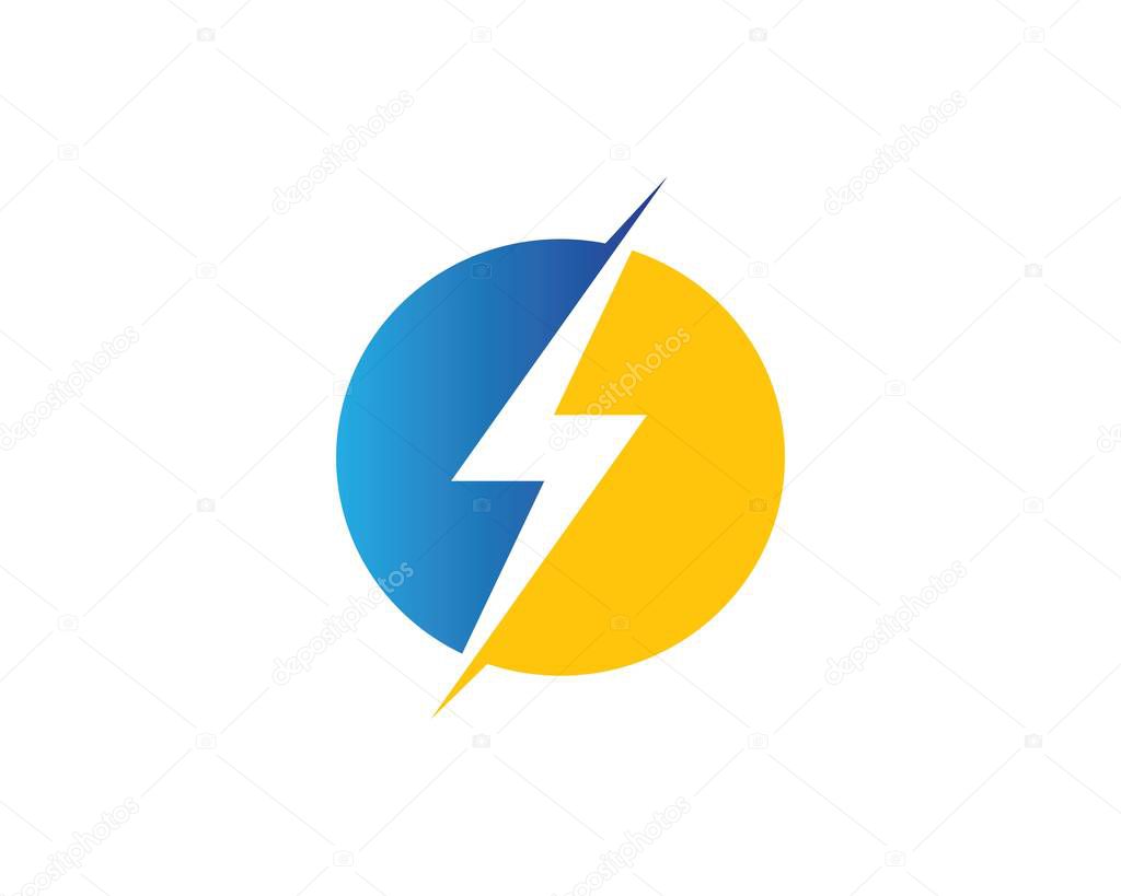 Flash power of energy and electric illustration design