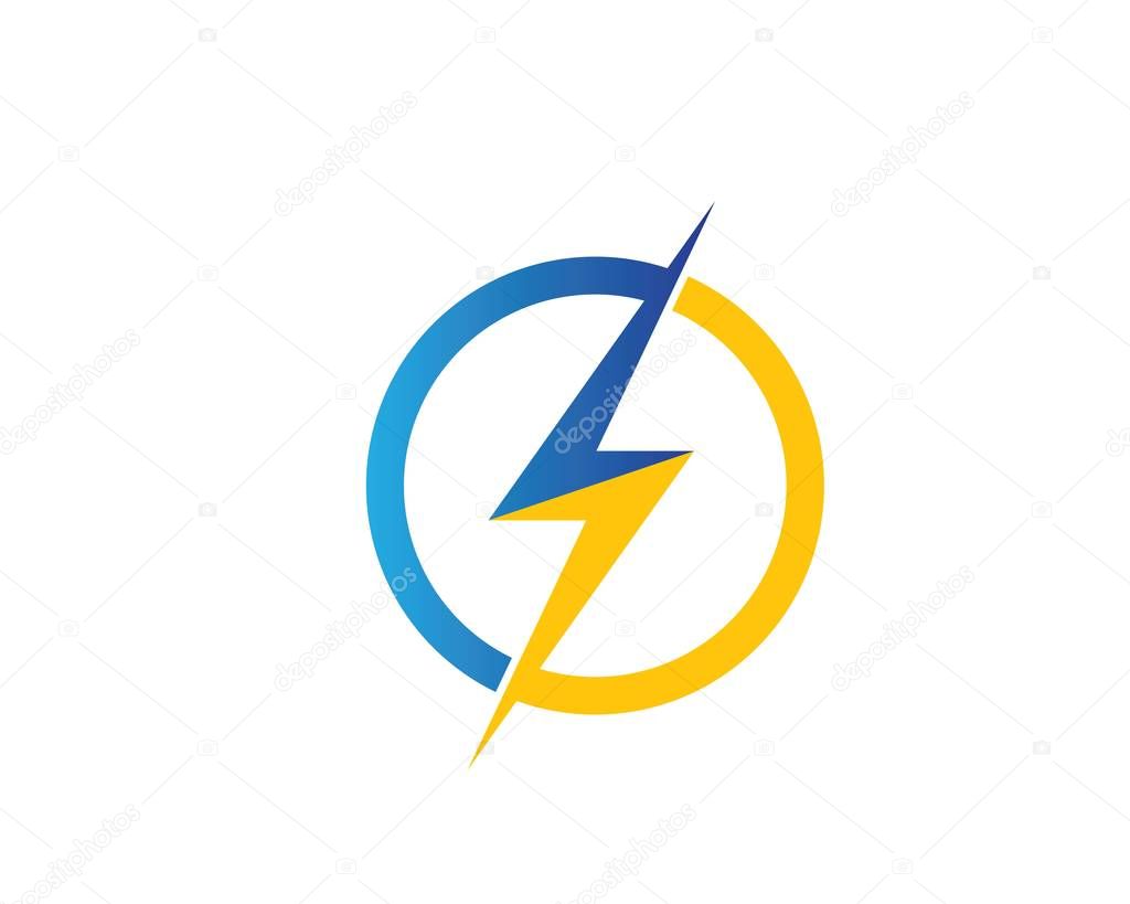 Flash power of energy and electric illustration design