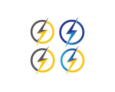 güç, flaş, elektrikli illüstrasyon tasarımı