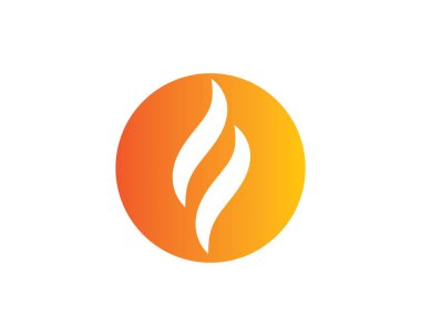 Yangın alev Logo şablonu vektör simge petrol, gaz ve enerji logo 