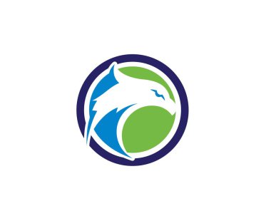 Şahin Kartal Kuş Logo Şablonvekto