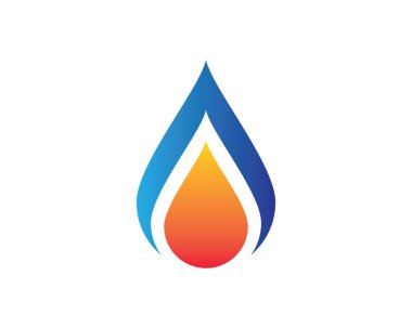 Yangın alev Logo şablonu vektör simge petrol, gaz ve enerji logo