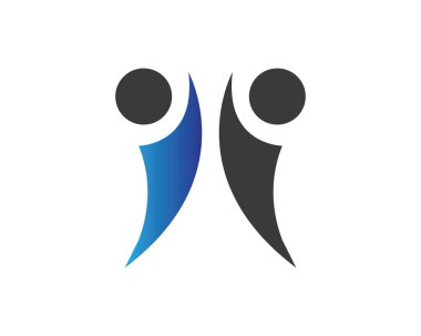 Topluluk, ağ ve sosyal simgesi tasarım