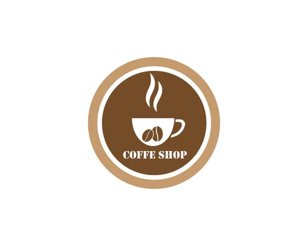 Coffee Beans Logo Template vector icon — Stock Vector