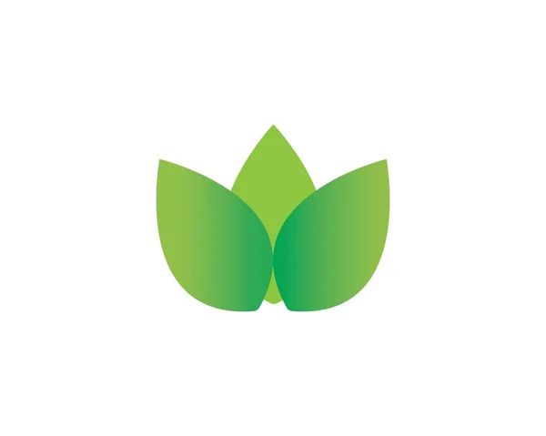 Conception de logo vecteur feuille d'arbre, éco — Image vectorielle