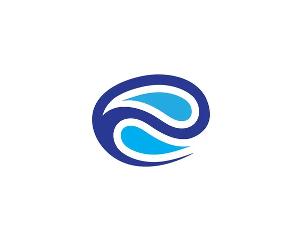 Logo van de watergolf icoon — Stockvector