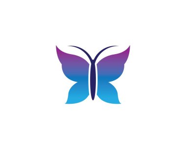 Güzellik kelebek Logo şablonu vektör simgesi 