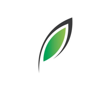 Ağaç yaprak vektör logo tasarımı