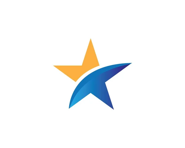Imagem do ícone do vetor do modelo do logotipo da estrela — Vetor de Stock