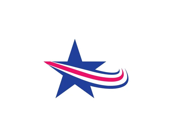 Star Logo Plantilla vector icono ilustración — Vector de stock