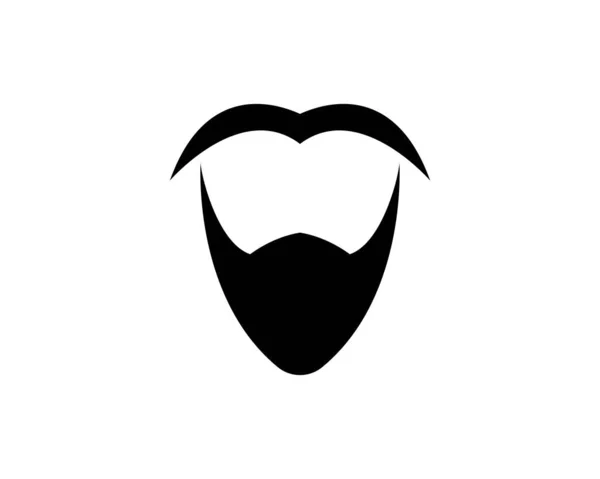 Шаблон для бороди — стоковий вектор