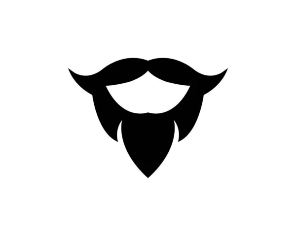 Modello logo barba — Vettoriale Stock