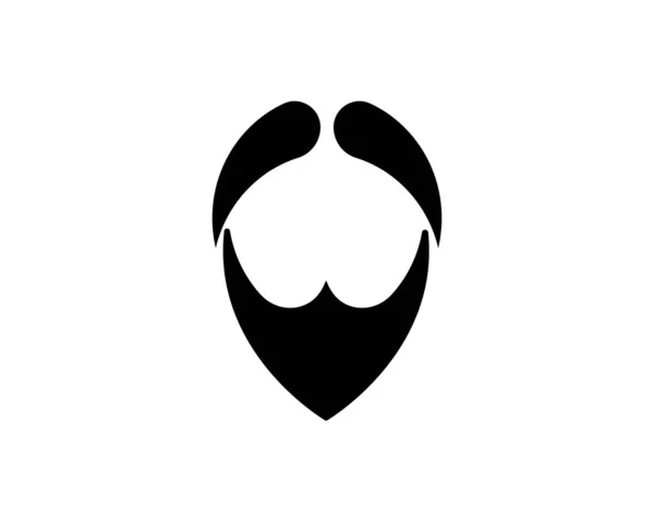 Шаблон для бороди — стоковий вектор