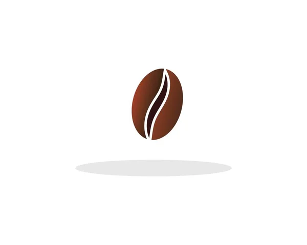 Feijões de café logotipo modelo vetor ícone — Vetor de Stock