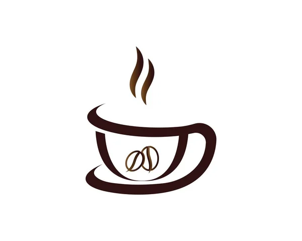 Kaffeetasse Logo Vorlage Vektor — Stockvektor