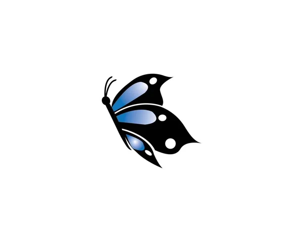 Krása motýla Logo šablonu vektorové ikony — Stockový vektor
