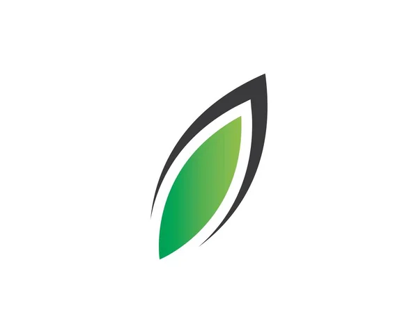 Diseño del logotipo del vector de hoja de árbol — Vector de stock