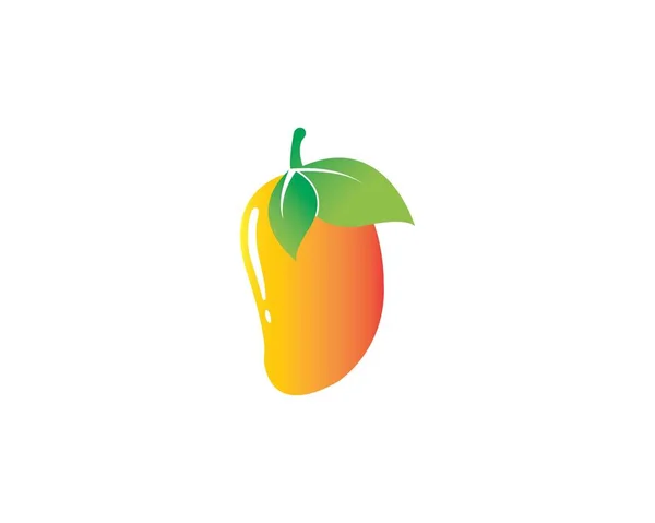 Vettore logo icona mango — Vettoriale Stock