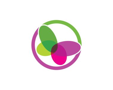 kelebek logo vektör şablonu tasarımı