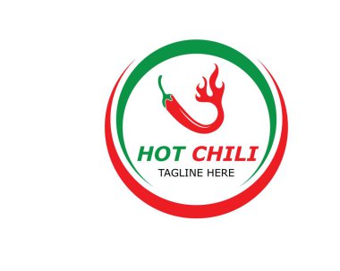 Chili logo vektör şablonu tasarımı