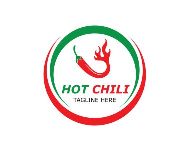 Chili logo vektör şablonu tasarımı