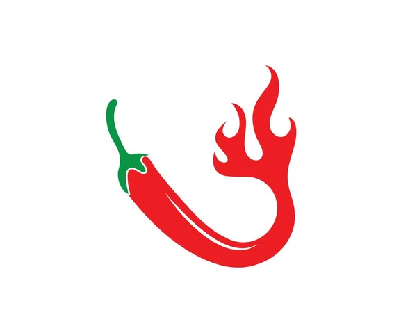 Chili logo vektör şablonu tasarımı — Stok Vektör