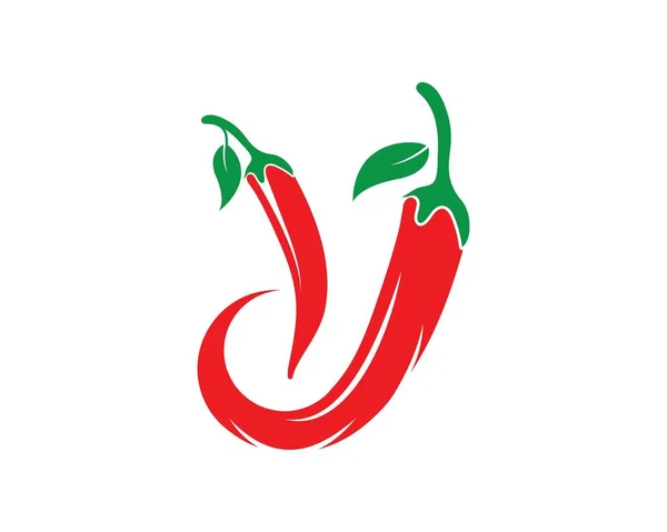 Chili logo vector template ontwerp — Stockvector
