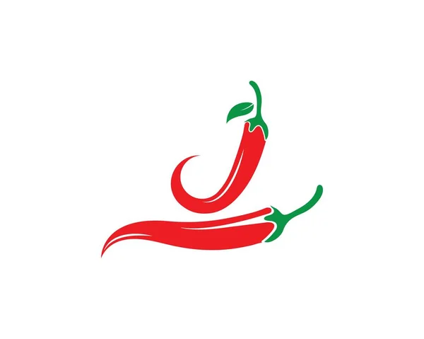 Chili logo vektör şablonu tasarımı — Stok Vektör