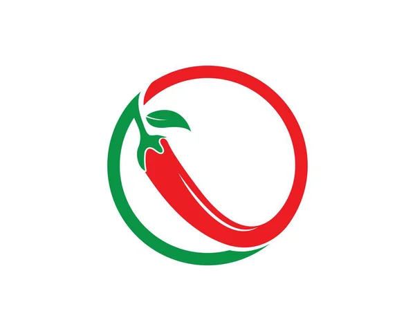 Desain templat vektor logo Chili - Stok Vektor