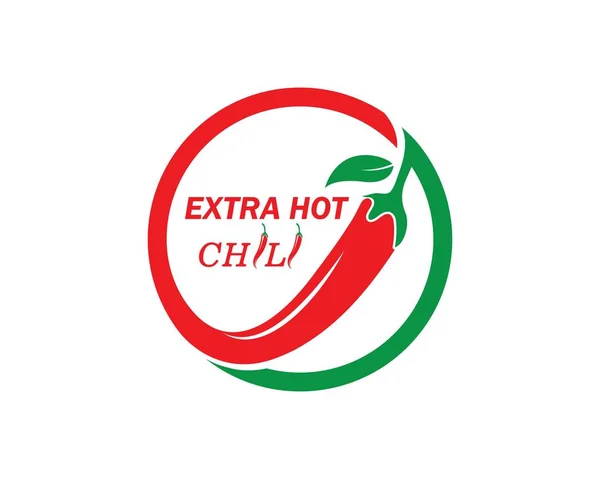 Chili logo vektör şablonu tasarımı — Stok Vektör