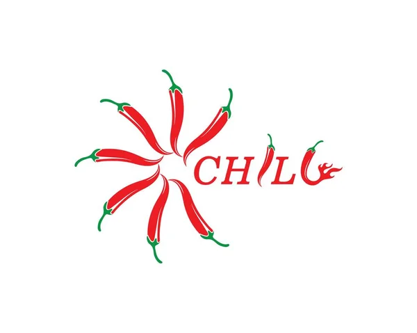 Дизайн векторного шаблона логотипа Чили — стоковый вектор