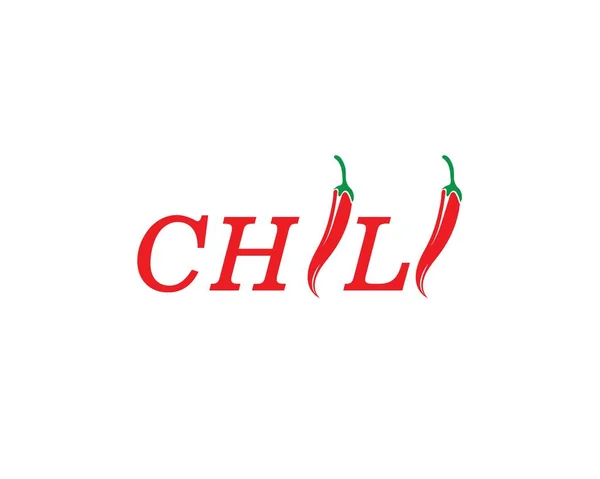 Chili Logo Vektor Template Design — Stockvektor