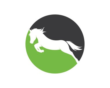 At Logo Şablonu Vektör illüstrasyonu 