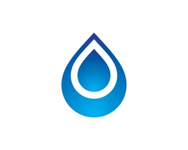 su damlası logo şablonu vektör çizimi 