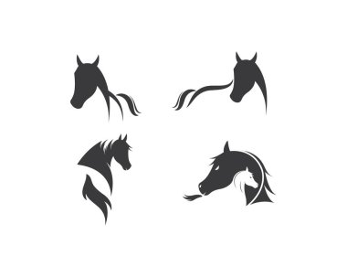 At Logo Şablonu Vektör illüstrasyonu