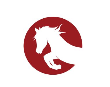 At Logo Şablonu Vektör illüstrasyonu