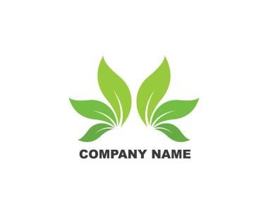 Yeşil yaprak ekoloji doğa eleman vektör logolar