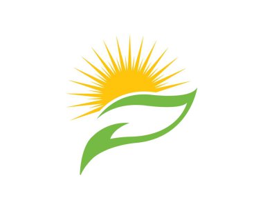 Yeşil yaprak ekoloji doğa eleman vektör logolar