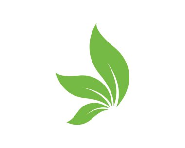 Yeşil yaprak ekoloji doğa eleman vektör logolar