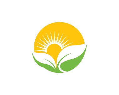 Yeşil yaprak ekoloji doğa eleman vektör logolar