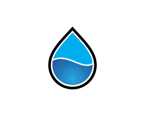 Woda kropla logo szablon wektor ilustracja — Wektor stockowy