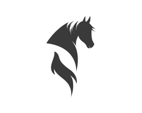 Plantilla de logotipo de caballo Ilustración vectorial — Vector de stock